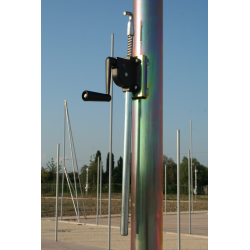 Arganello tendirete for volleyball systems