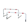 Ostacolo in acciaio altezza graduabile cm.30-40-50