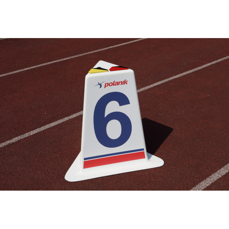 Pyramid signs fiberglass lane for athletics