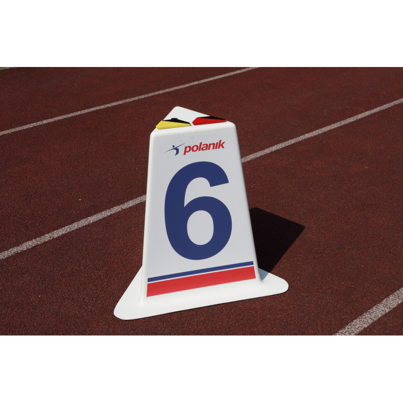 Piramide segna corsia vetroresina per atletica