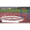 Circular platform for weight drop