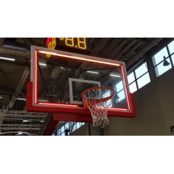 Bright frame for basketball board