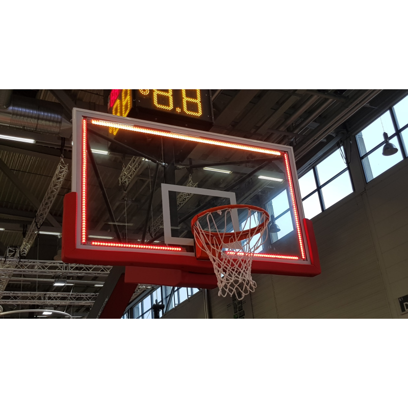 Bright frame for basketball board