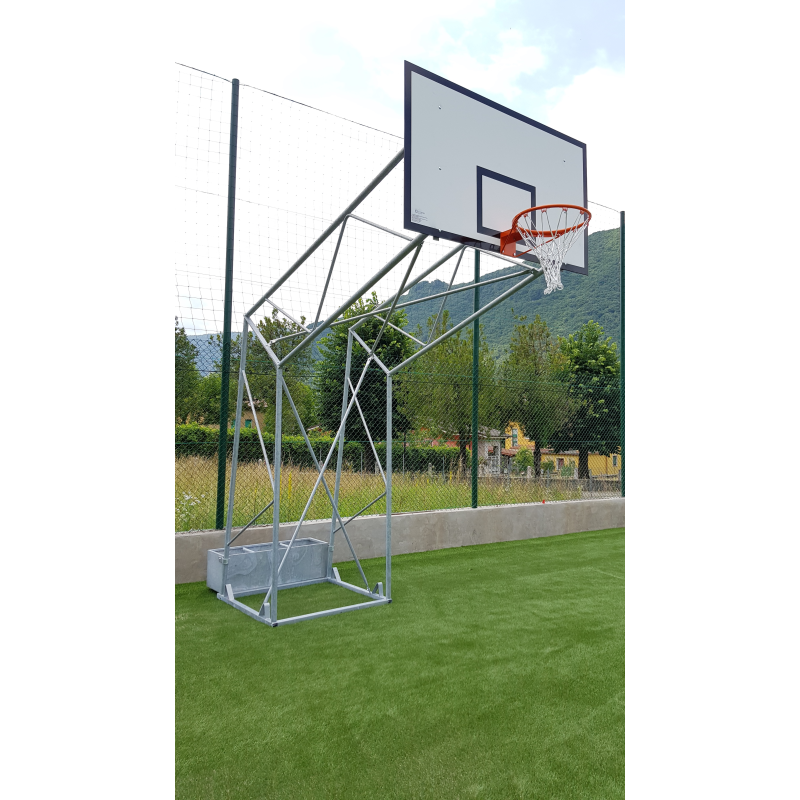 Trellis basket system ballasted