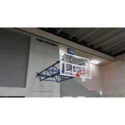 Lifting basket system for the wall