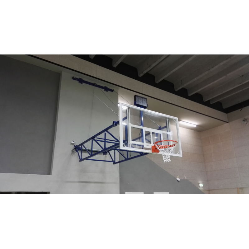 Impianto basket a parete sollevabile 