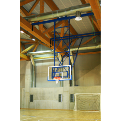 Lifting basket system to the ceiling