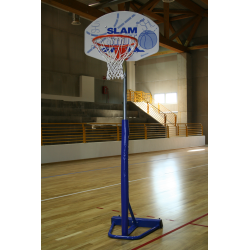 Canestro per pallacanestro trasportabile su colonna, 170 cm