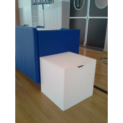 Wooden stool for players changing