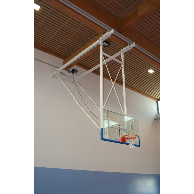 Foldable ceiling basket system
