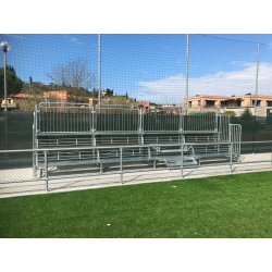 Fixed tribune for outdoor use