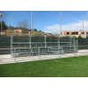 Fixed tribune for outdoor use