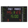 Tabellone elettronico multisport con pannelli laterali 