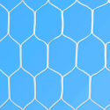 Hexagonal mesh top for football goal