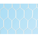 Football goal net, hexagonal mesh