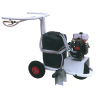 Trolley for soccer field with motor