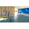 Balance beam graduated in height from cm.80 to cm.120