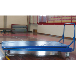 Trolley for gym mattresses