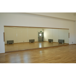 Wall mirror for gymnastics