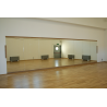 Wall mirror for gymnastics