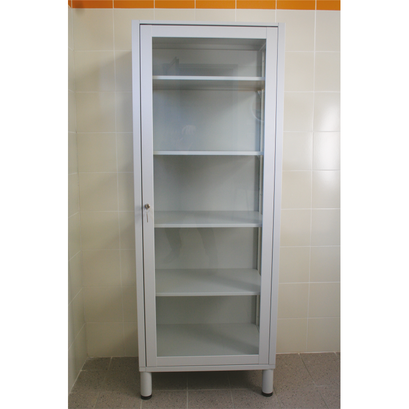 Glass cabinet for infirmary furniture
