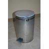 Waste bin with foot pedal