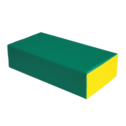 Rectangular foam cushion 60x30x15 cm