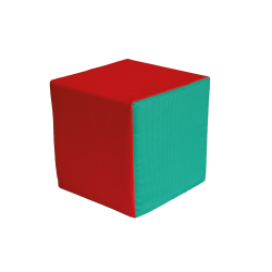 Foam cushion cube-shaped 30 cm side