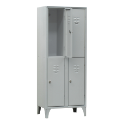 Wardrobe with 2 overlapping seats 