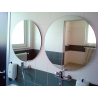 Wall mirror diameter 60 cm without frame