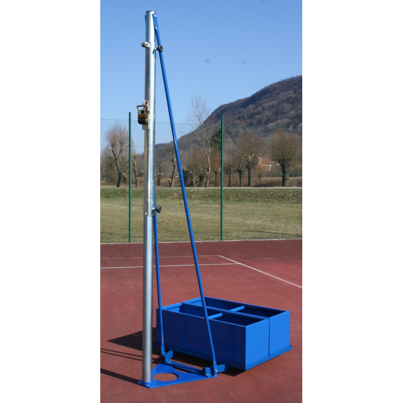 Volleyball system with ballasted chests
