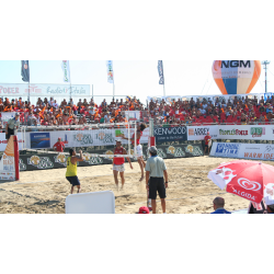 Aluminum system beach volleyball