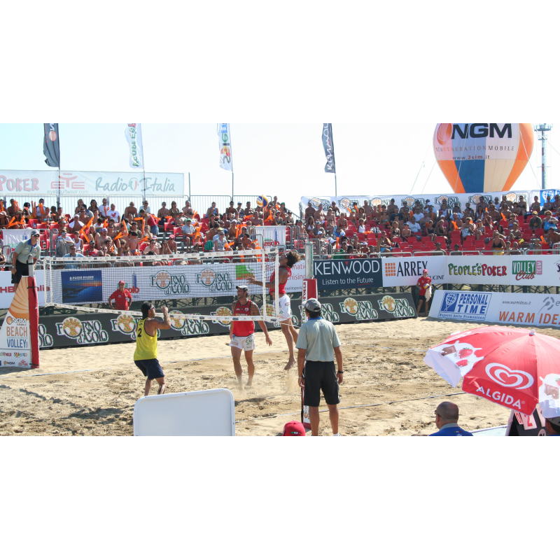 Aluminum system beach volleyball