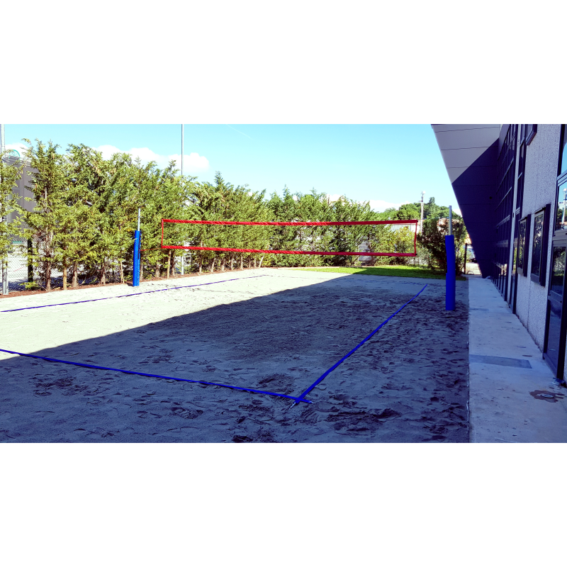 Steel system for beach volleyball