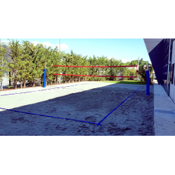 Impianto beach-volley/tennis zincato 50 mm