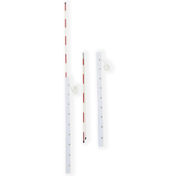 Pair of volleyball antennas removable in two pieces