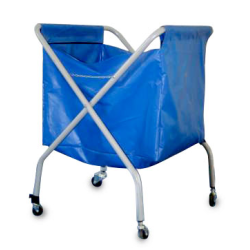 Folding trolley for balloons