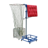 Wall simulator with ball-catcher