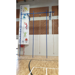 Palco di salita con 3 pertiche e 3 funi m.6