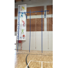 Climb stage with 3 poles and 3 ropes m.6