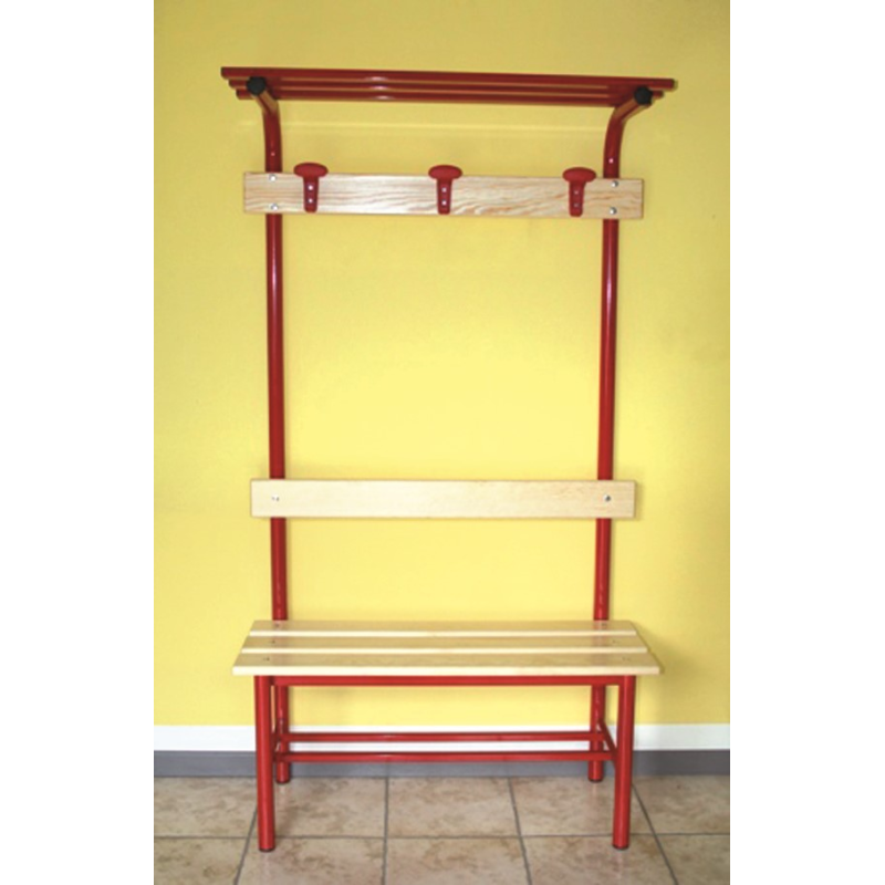 Dressing bench with seat, hat rack 3 hangers, 1 m.