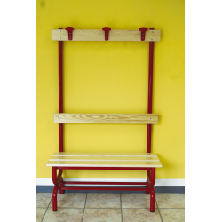 Bench for fitness centers locker room