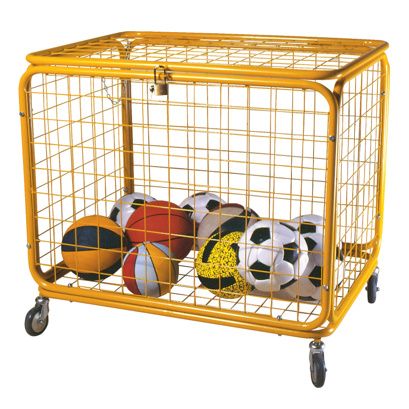 Ball trolley for iron gyms
