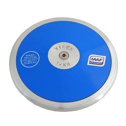 Plastic discus with iron ring kg. 1,5 in according to IAAF regulations