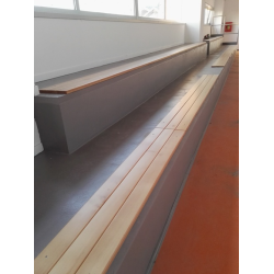 Beech planks for bleachers