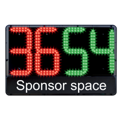 Replacement players for two-color LED display and double-sided