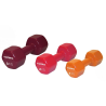 Pair of vinyl dumbbell, weight 4 kg.