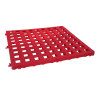 Modular plastic grid 50x50 cm red
