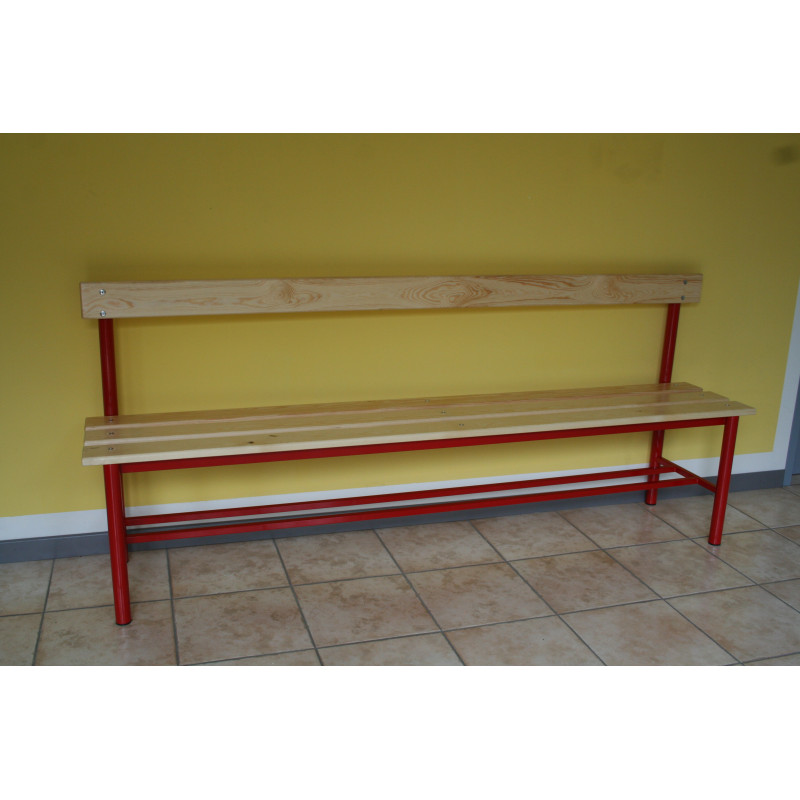 Dressing bench with seat and backrest m.2