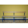 Dressing bench with seat and backrest m.2